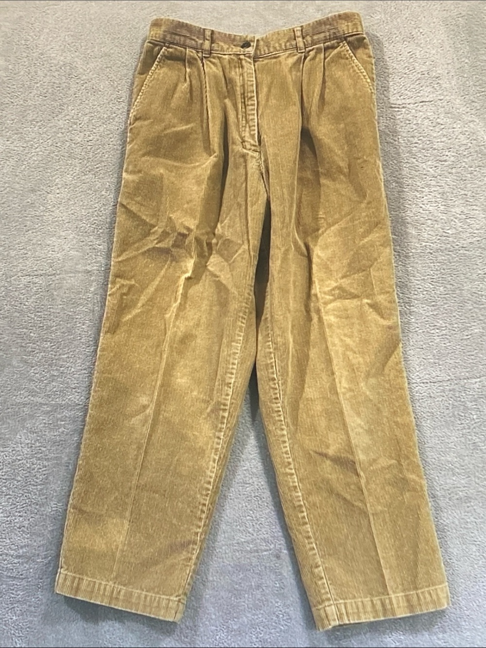 L.L. Bean Women's Straight-Leg Corduroy Pants - Camel Brown